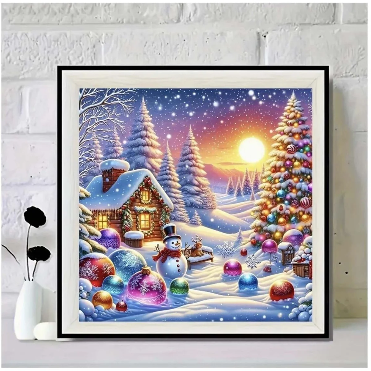 Northpole Sunset Scene Diamond Art Painting - Multi – image 5