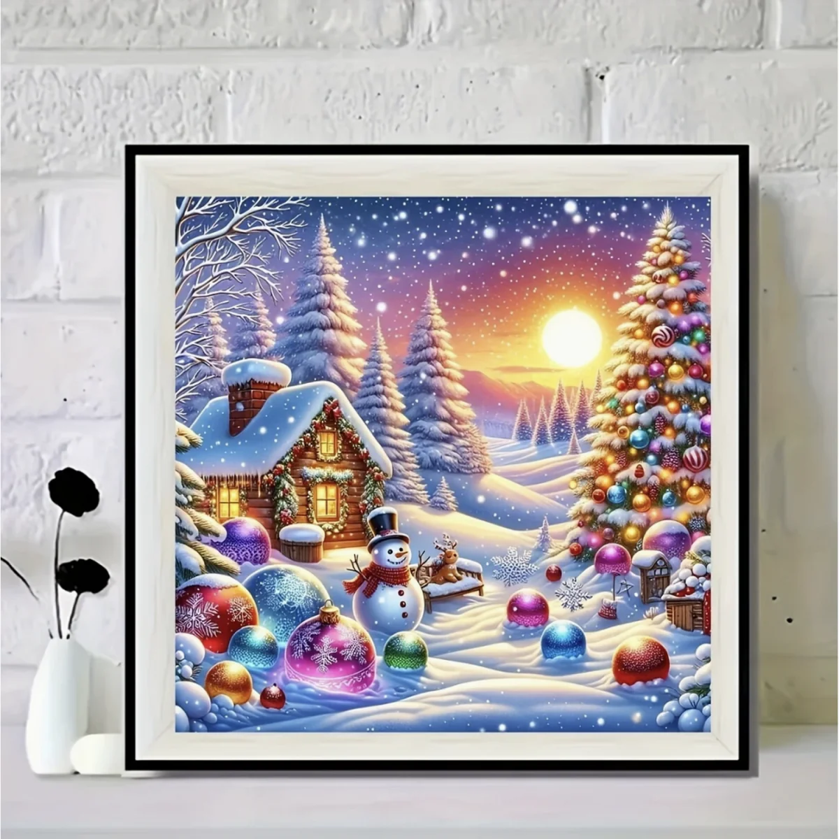 Northpole Sunset Scene Diamond Art Painting - Multi – image 10