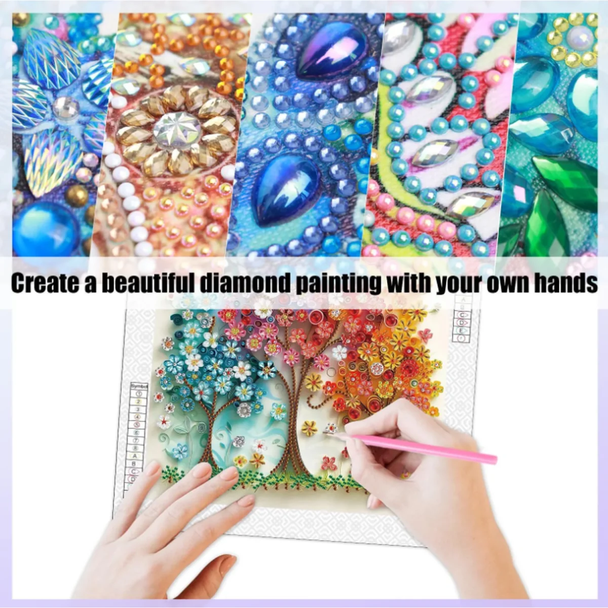 Floral Trees Diamond Painting Kit - Multi – image 13
