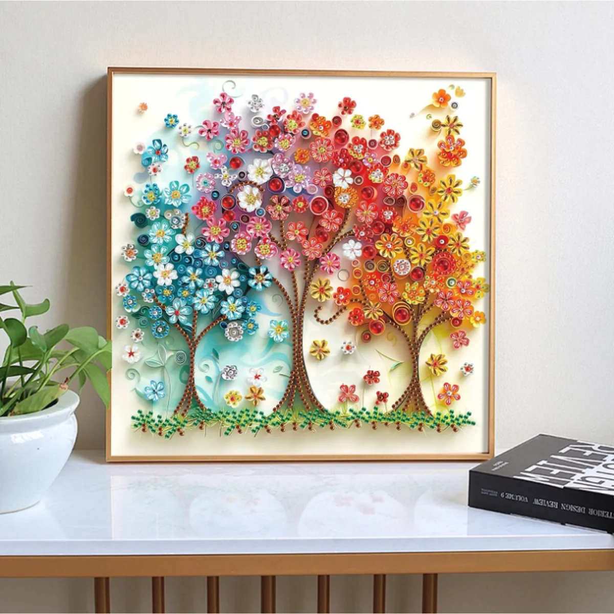 Floral Trees Diamond Painting Kit - Multi – image 10