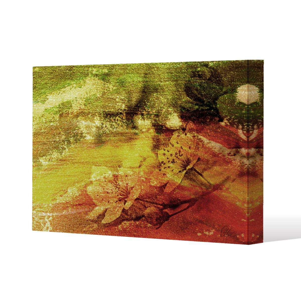 'Rustic Flowers' by 17 Stories Graphic Art Wrapped on Canvas - Yellow / 112cm – image 2