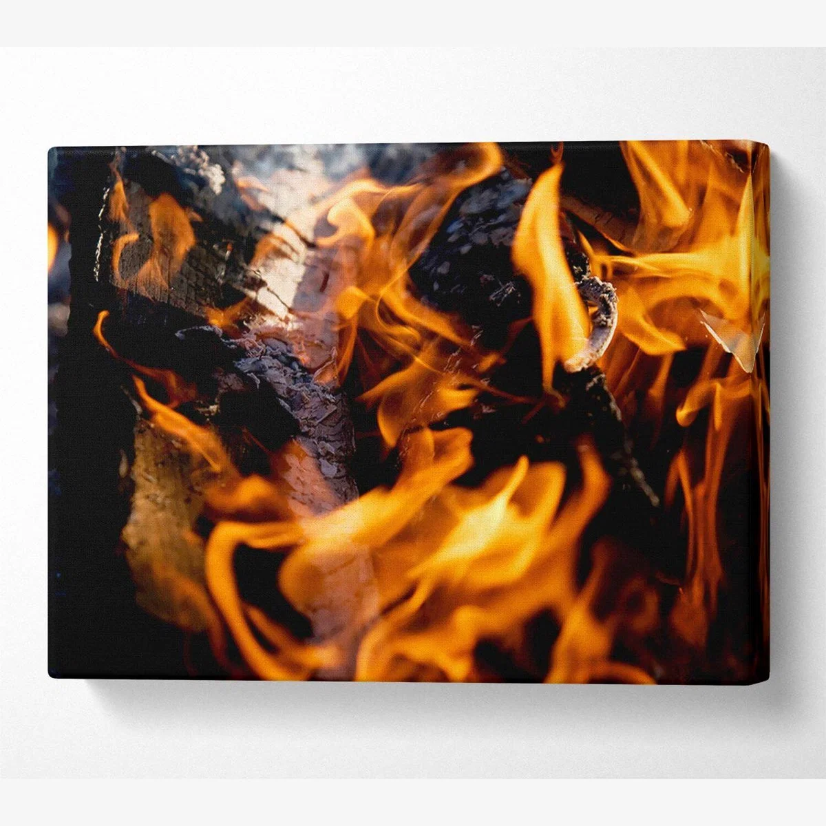 Flames Canvas Print Wall Art - Yellow / 101.6cm – image 1
