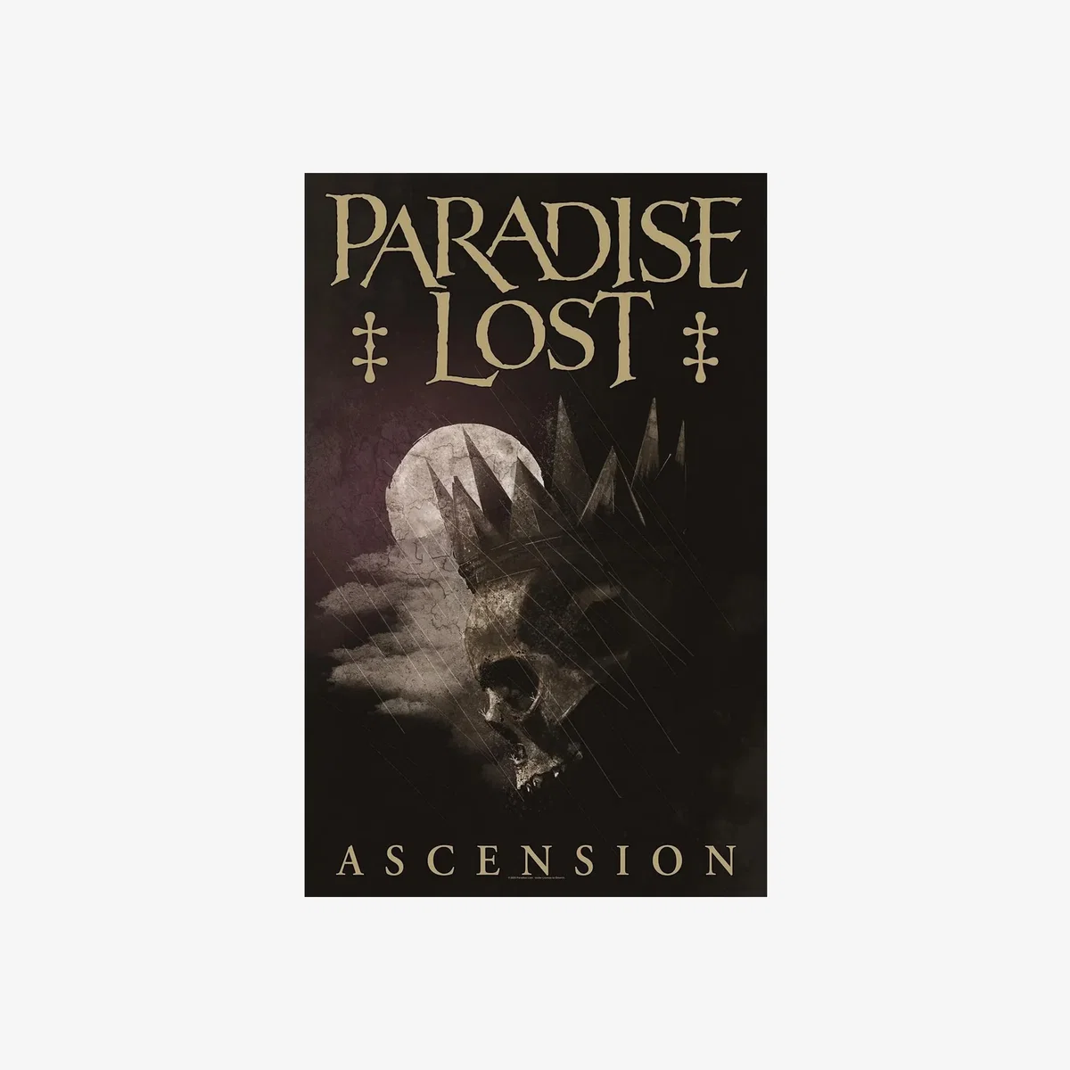Paradise Lost Ascension Textile Poster - Black