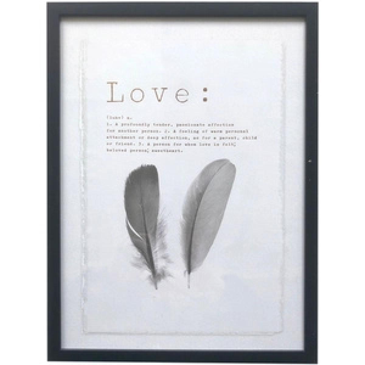 Feather Love & Dream Foiled Framed Art – image 5