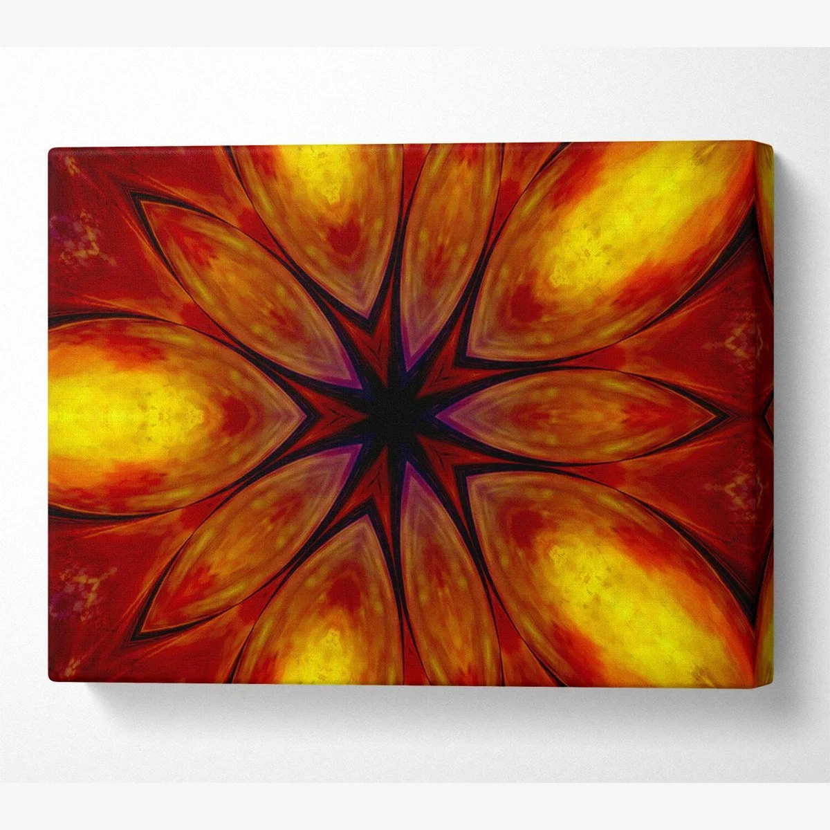 Fire Flower Canvas Print Wall Art - Yellow / 50.8cm – image 1