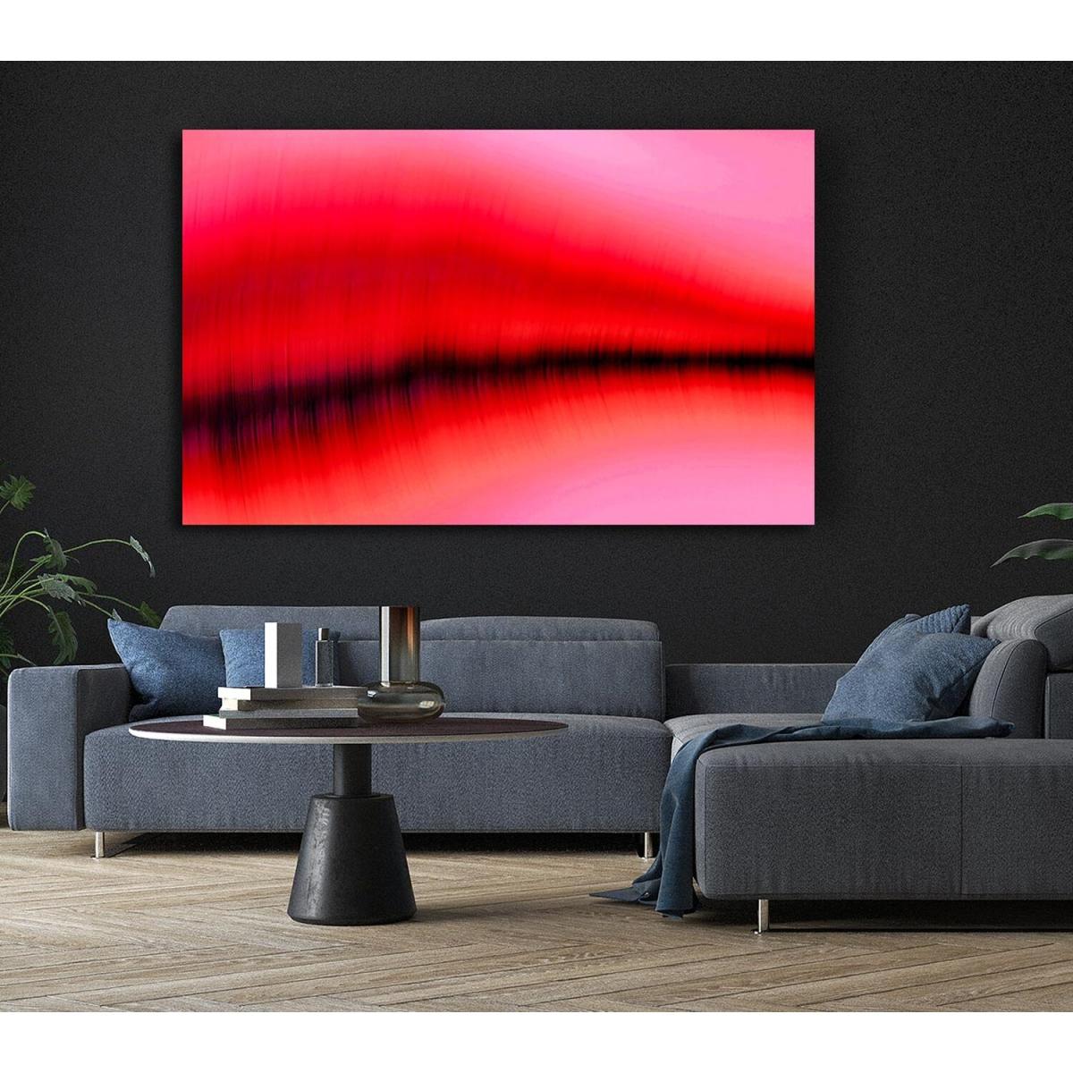 Pink Sound Wave Canvas Print Wall Art - Yellow / 50.8cm – image 4