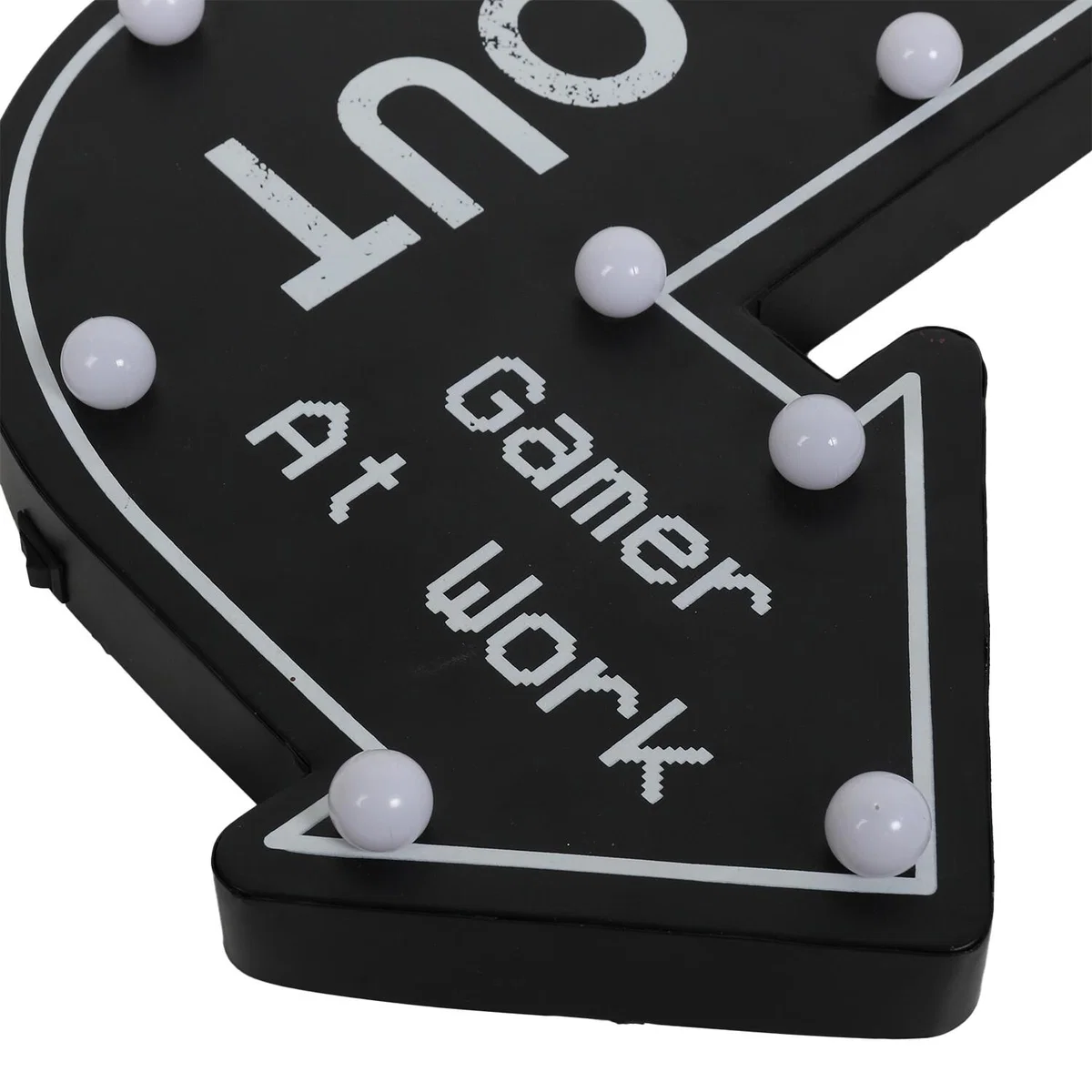 LED Gamer At Work Sign - Black – image 2