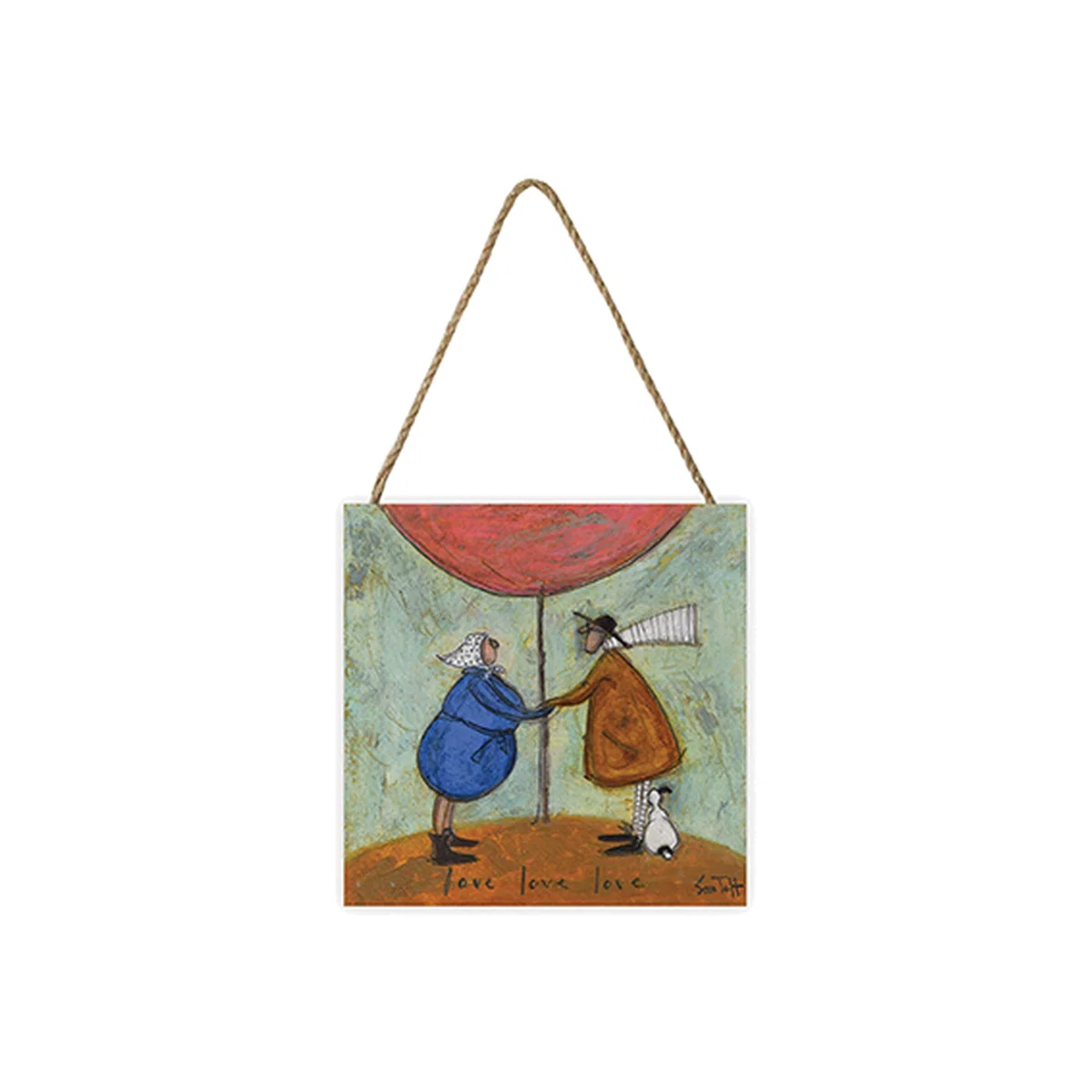 Sam Toft (Love, Love, Love) Wooden Block - White – image 1