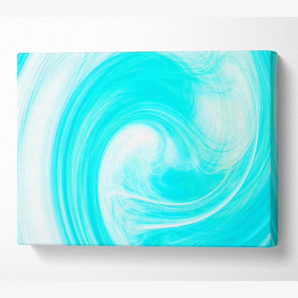 Ice Storm Canvas Print Wall Art - Yellow / 66.04cm – image 1