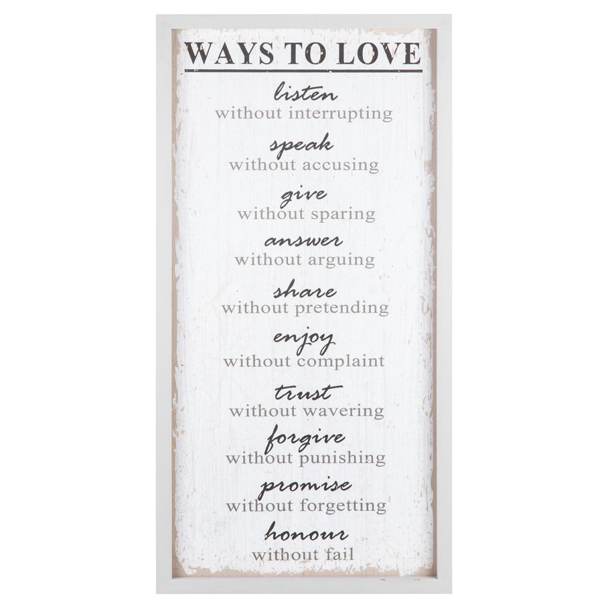 Rules For Love Framed Plaque – image 2