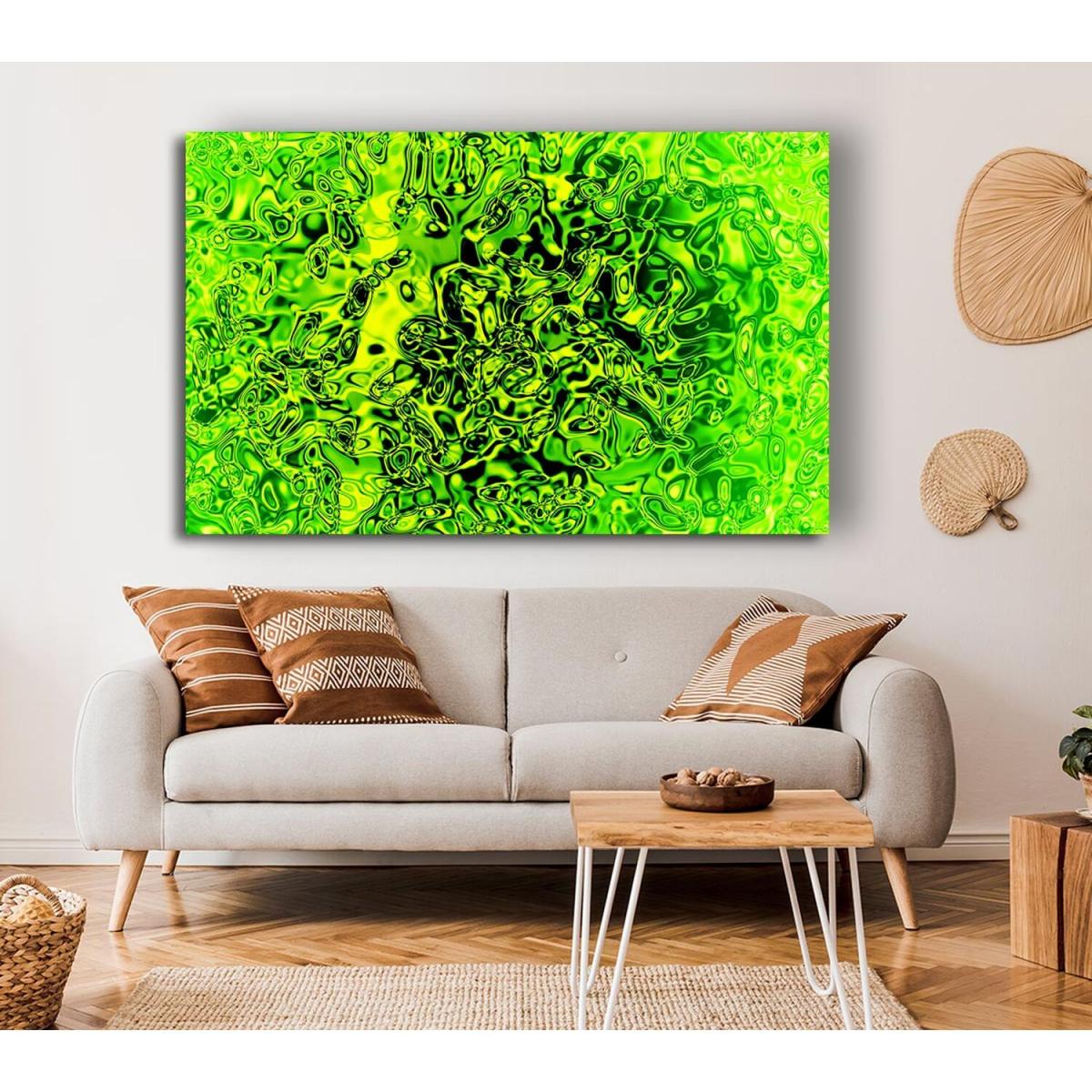 Lime Fizz Canvas Print Wall Art - Yellow / 81.28cm – image 4