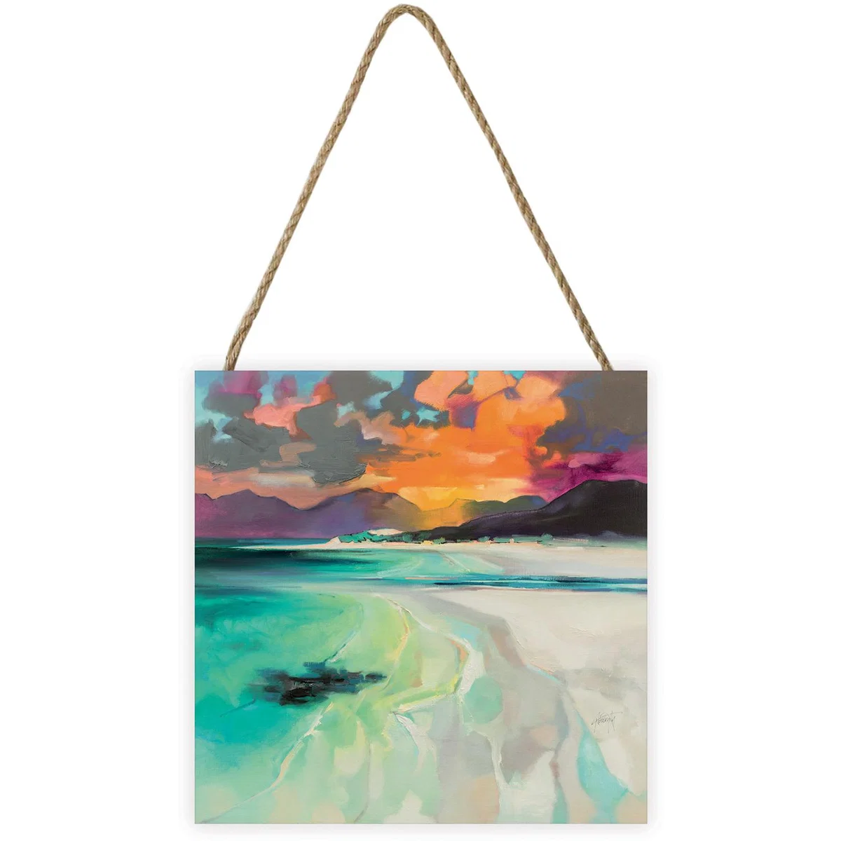 Scott Naismith (Seilebost) Wooden Block - White – image 2