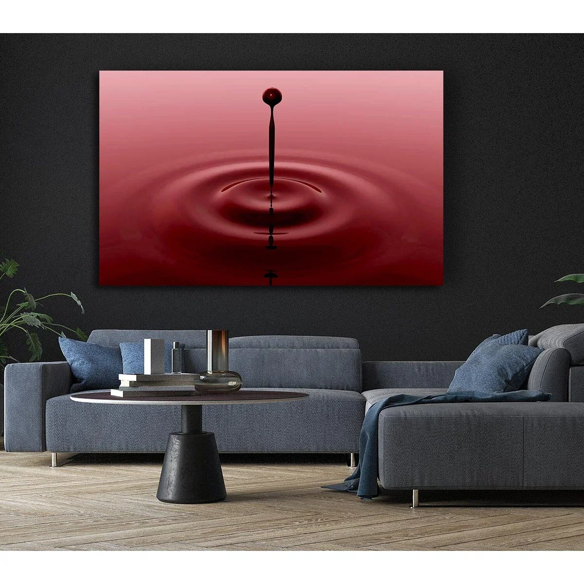 Attention Droplet Canvas Print Wall Art - Yellow / 101.6cm – image 6
