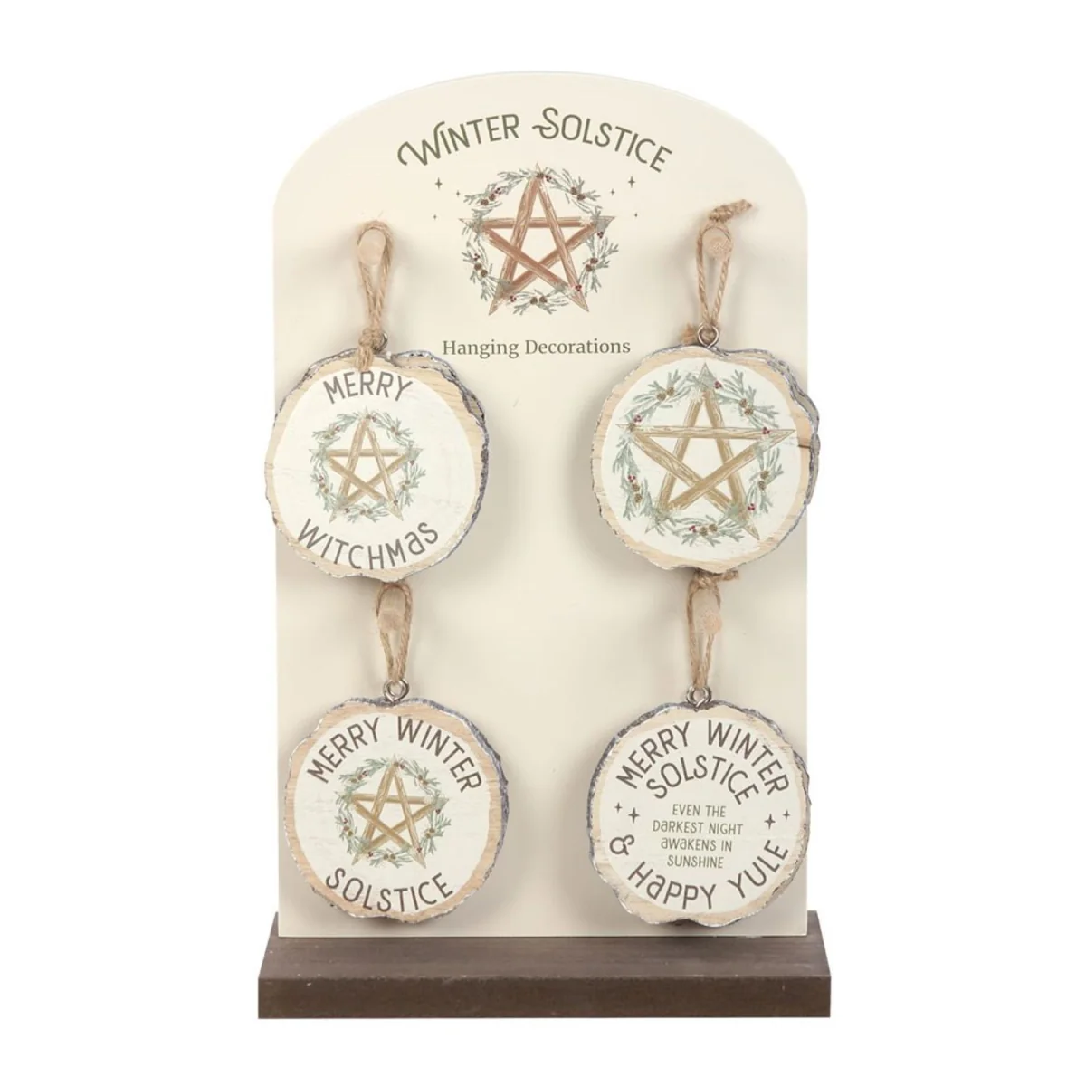 Something Different Solstice Winter Door Sign Set (Pack of 16) - Cream/Brown – image 2