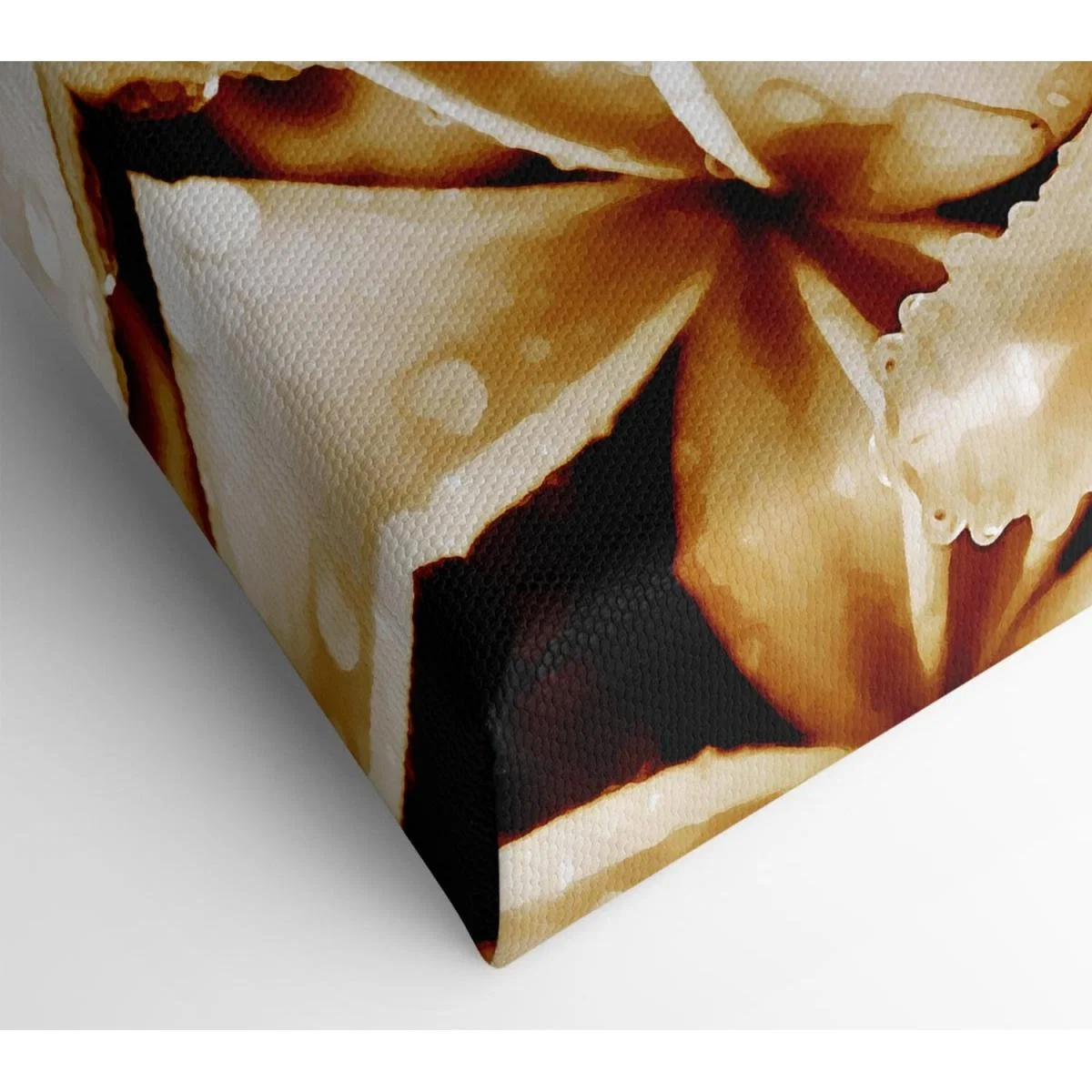 Petal Dew Canvas Print Wall Art - Yellow / 35.56cm – image 2