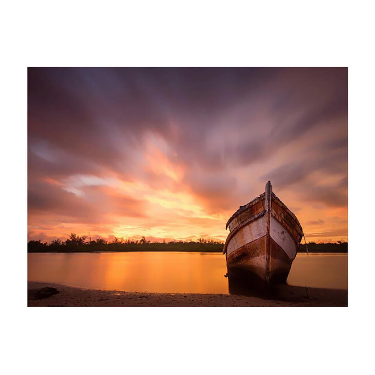 Dramatic Boat Scene Canvas