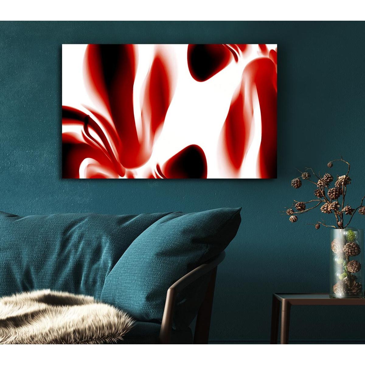 Red Raspberry Ripple Canvas Print Wall Art - Yellow / 50.8cm – image 5