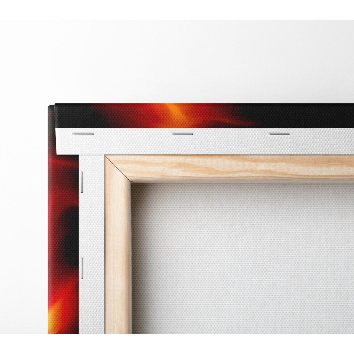 Circle Of Fire Canvas Print Wall Art - Yellow / 35.56cm – image 2