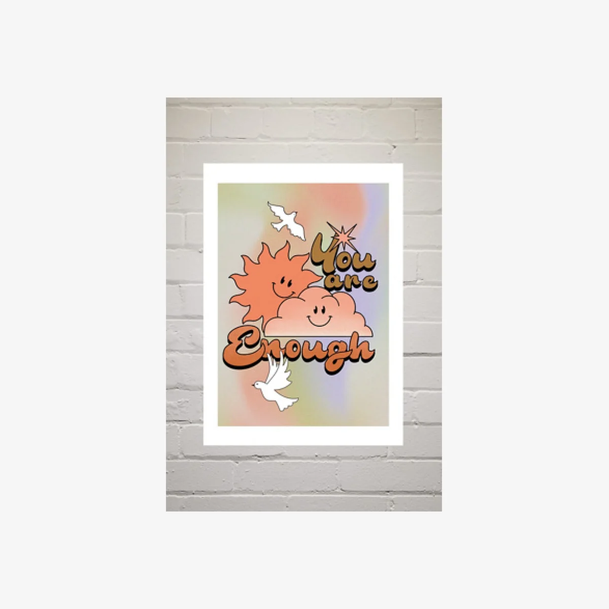 You Are Enough Wall Art Print - Assorted 1 at Urban Outfitters
