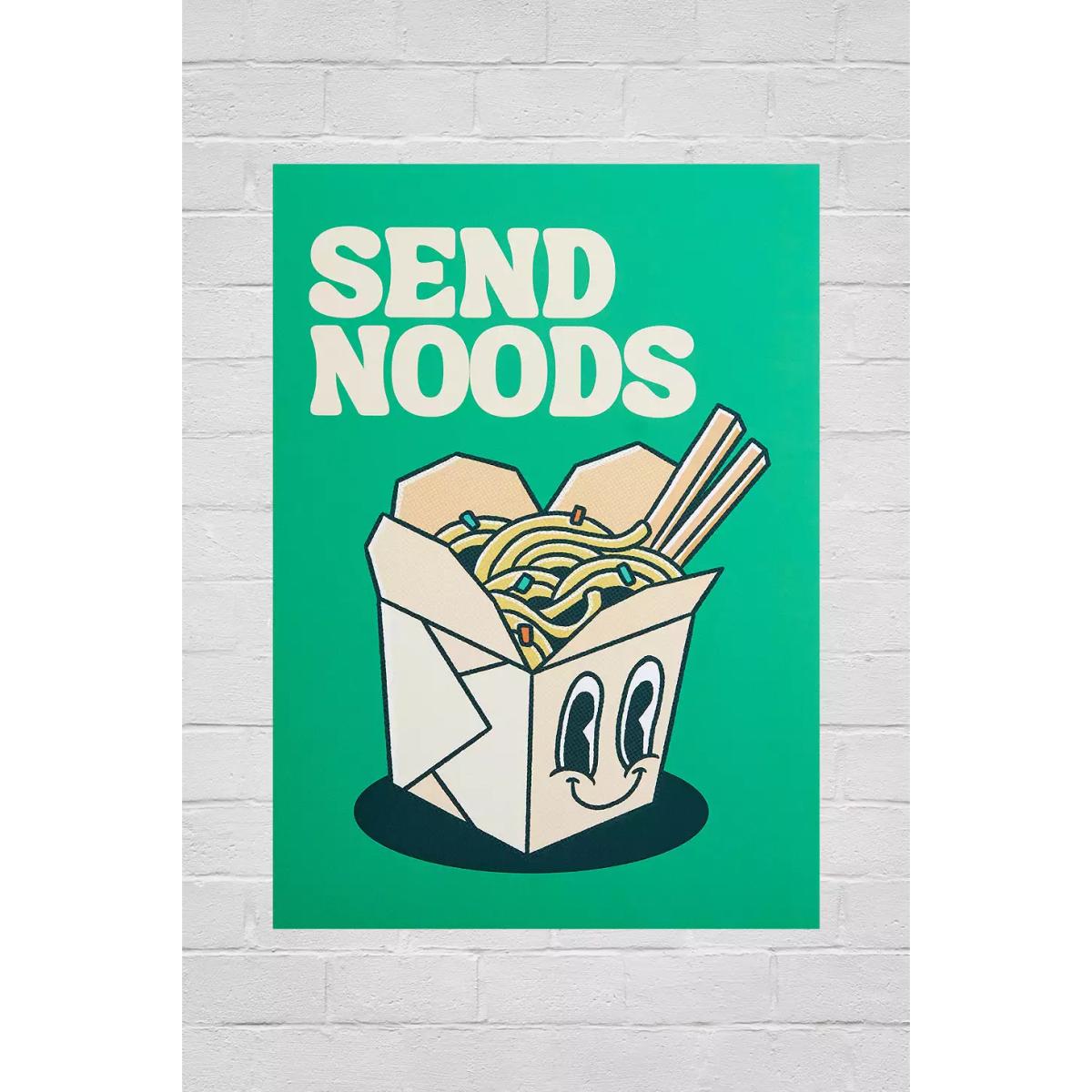 Cactus Tree Send Noods 30x40 Wall Art Print - Green at Urban Outfitters – image 2