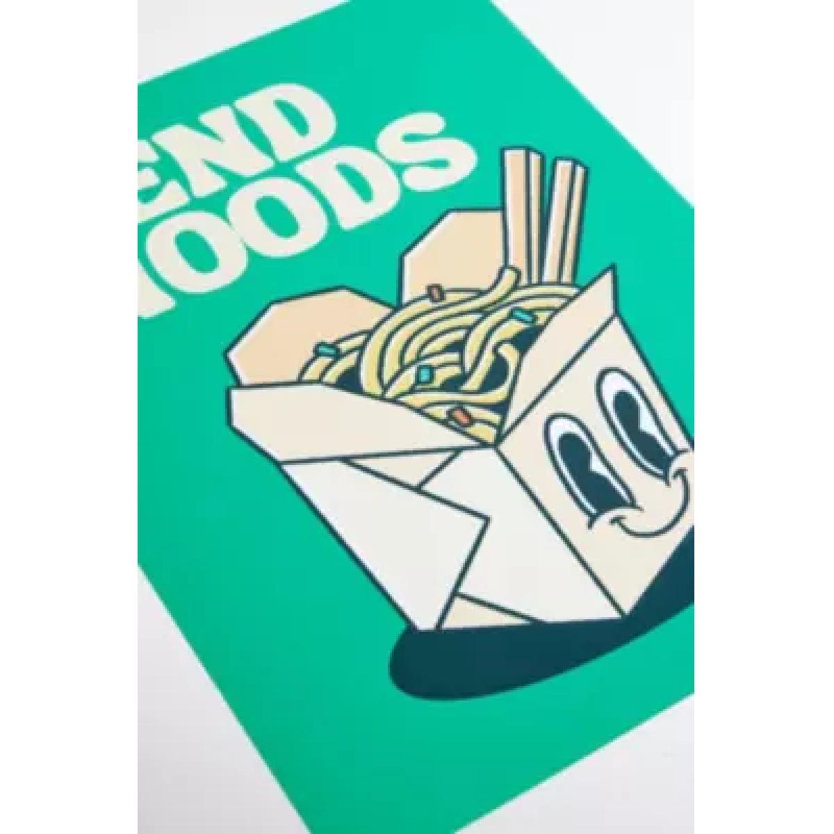 Cactus Tree Send Noods 30x40 Wall Art Print - Green at Urban Outfitters – image 4