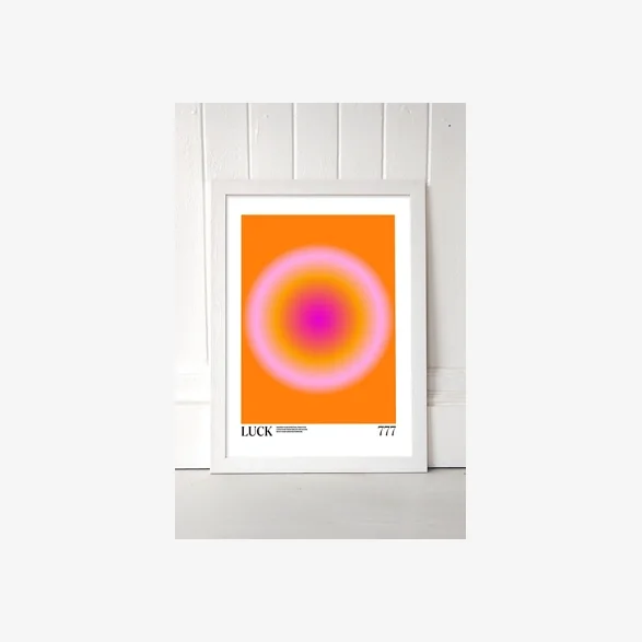 Luck Wall Art Print - White 1 at Urban Outfitters