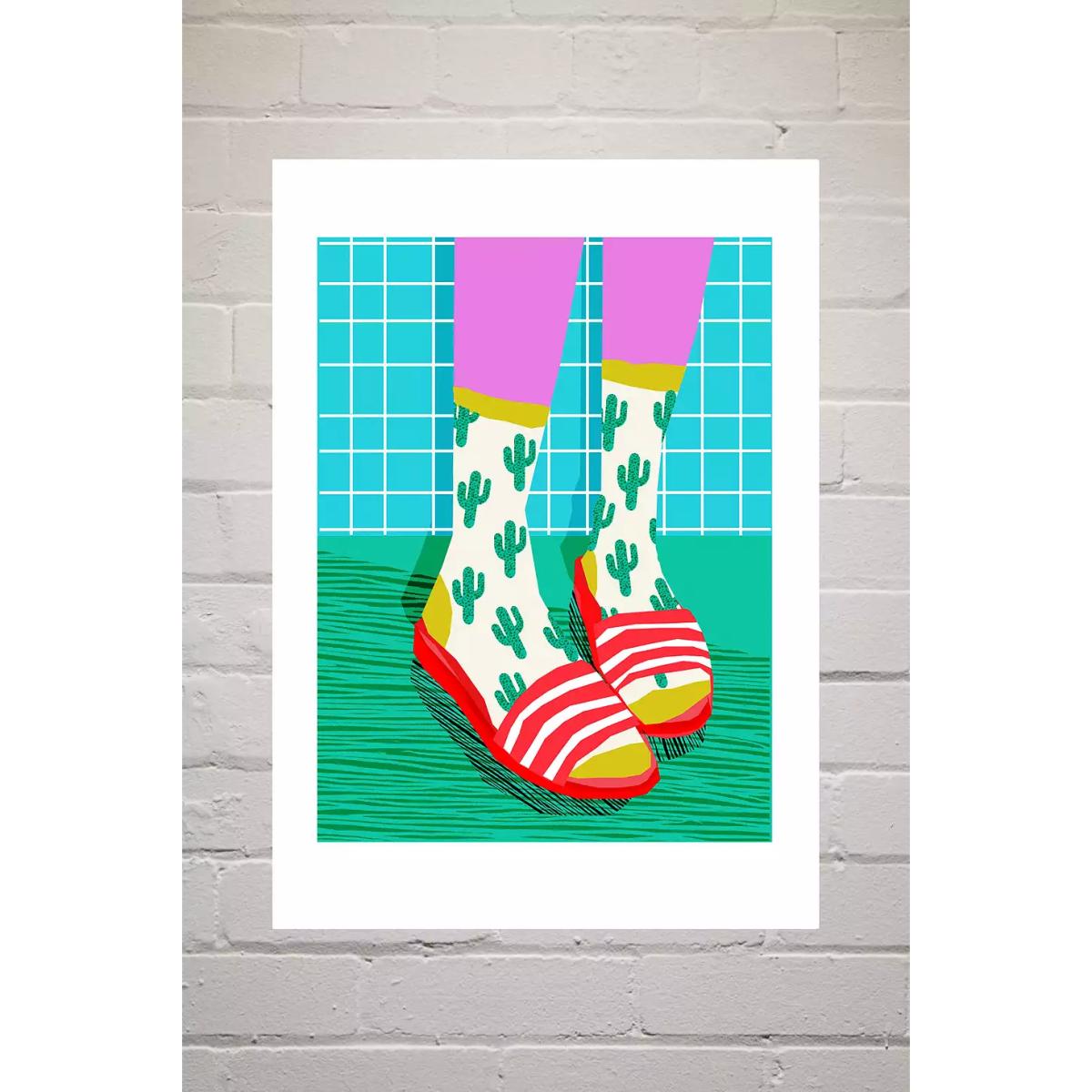 Wacka Design Sliders Wall Art Print - Assorted 1 at Urban Outfitters – image 2