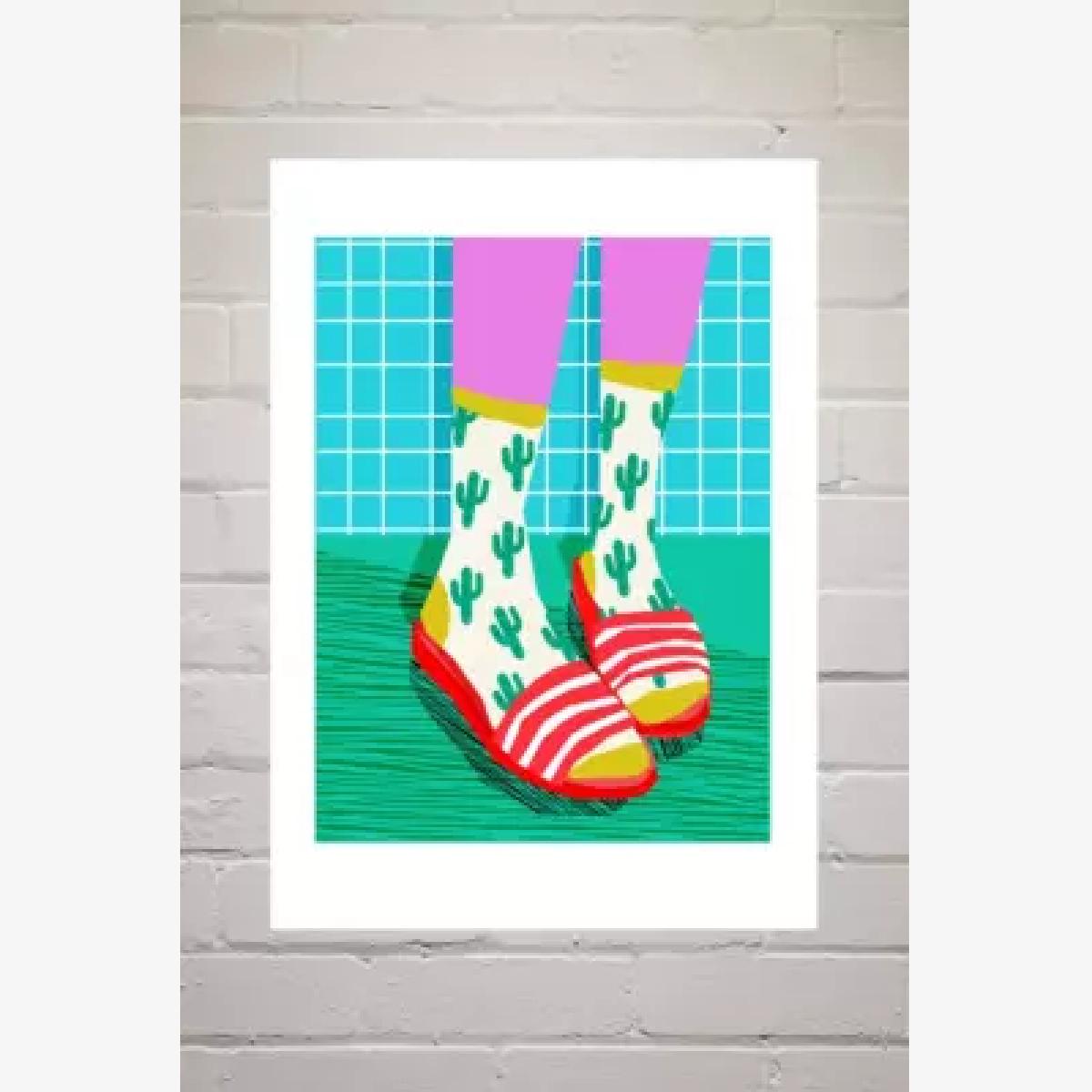 Wacka Design Sliders Wall Art Print - Assorted 1 at Urban Outfitters – image 1