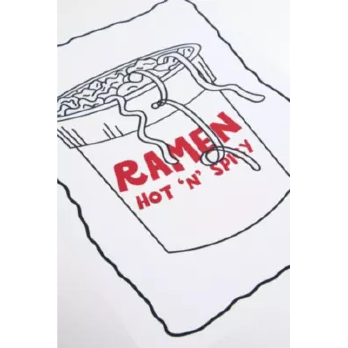 Pink Giraffe Hot'N'Spicy Ramen 30x40 Wall Art Print - White at Urban Outfitters – image 4