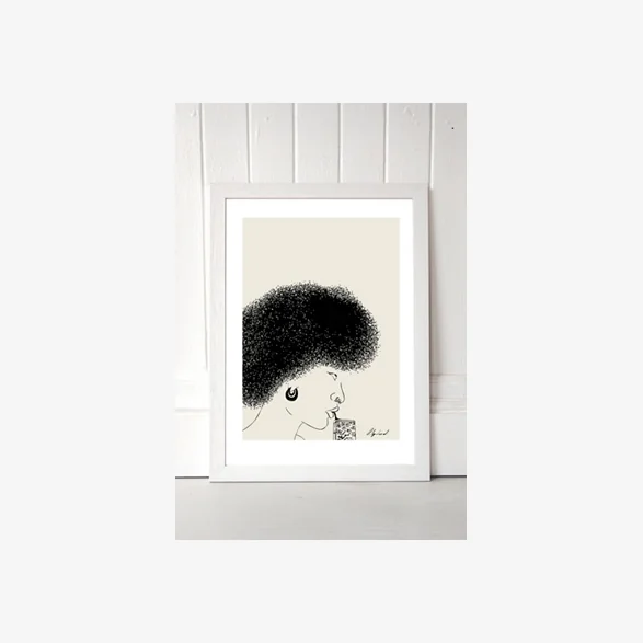 Hali Igwelaezoh Hot Girl Juice Wall Art Print - White 2 at Urban Outfitters