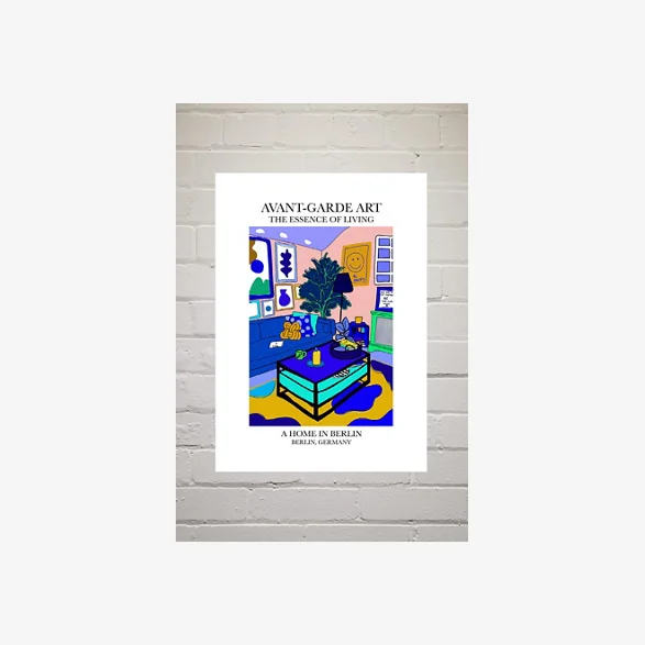 blanchouse Berlin Wall Art Print - Assorted 2 at Urban Outfitters