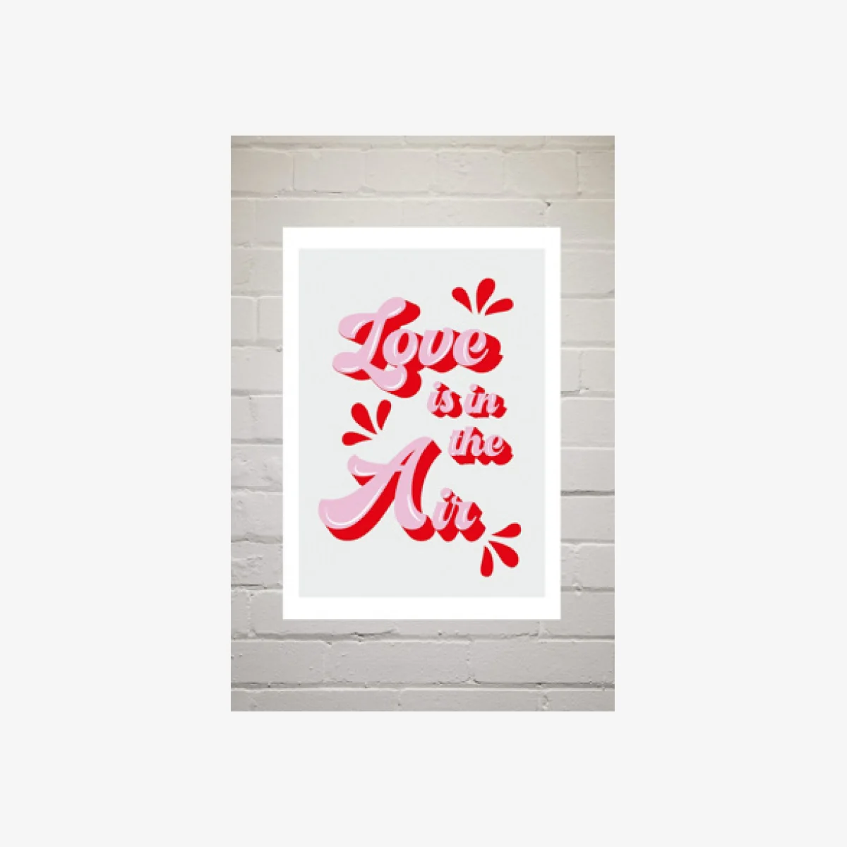 Show Me Mars Love Is In The Air Wall Art Print - Pink 1 at Urban Outfitters