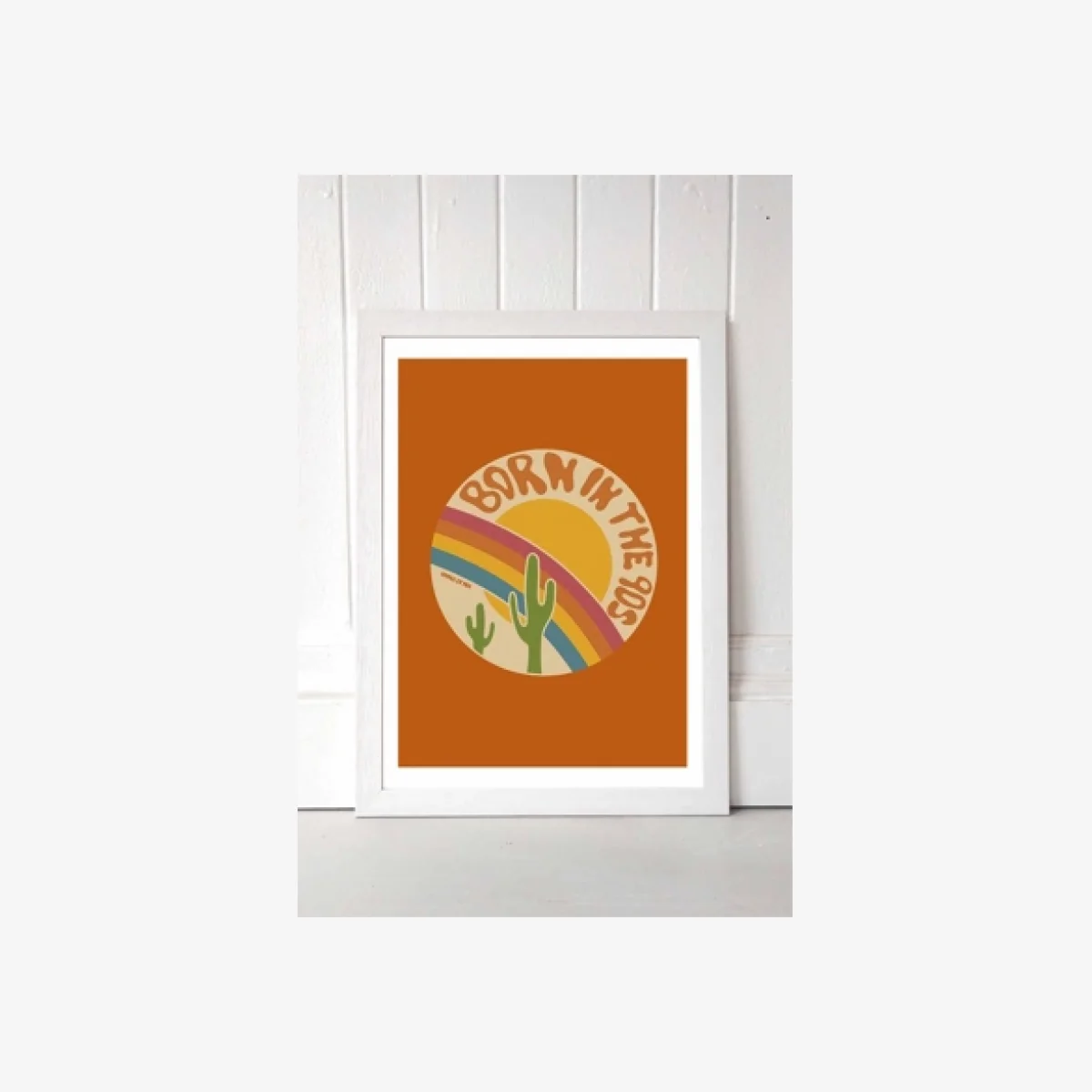 Doodle By Meg Born In The 90's Wall Art Print - White 1 at Urban Outfitters