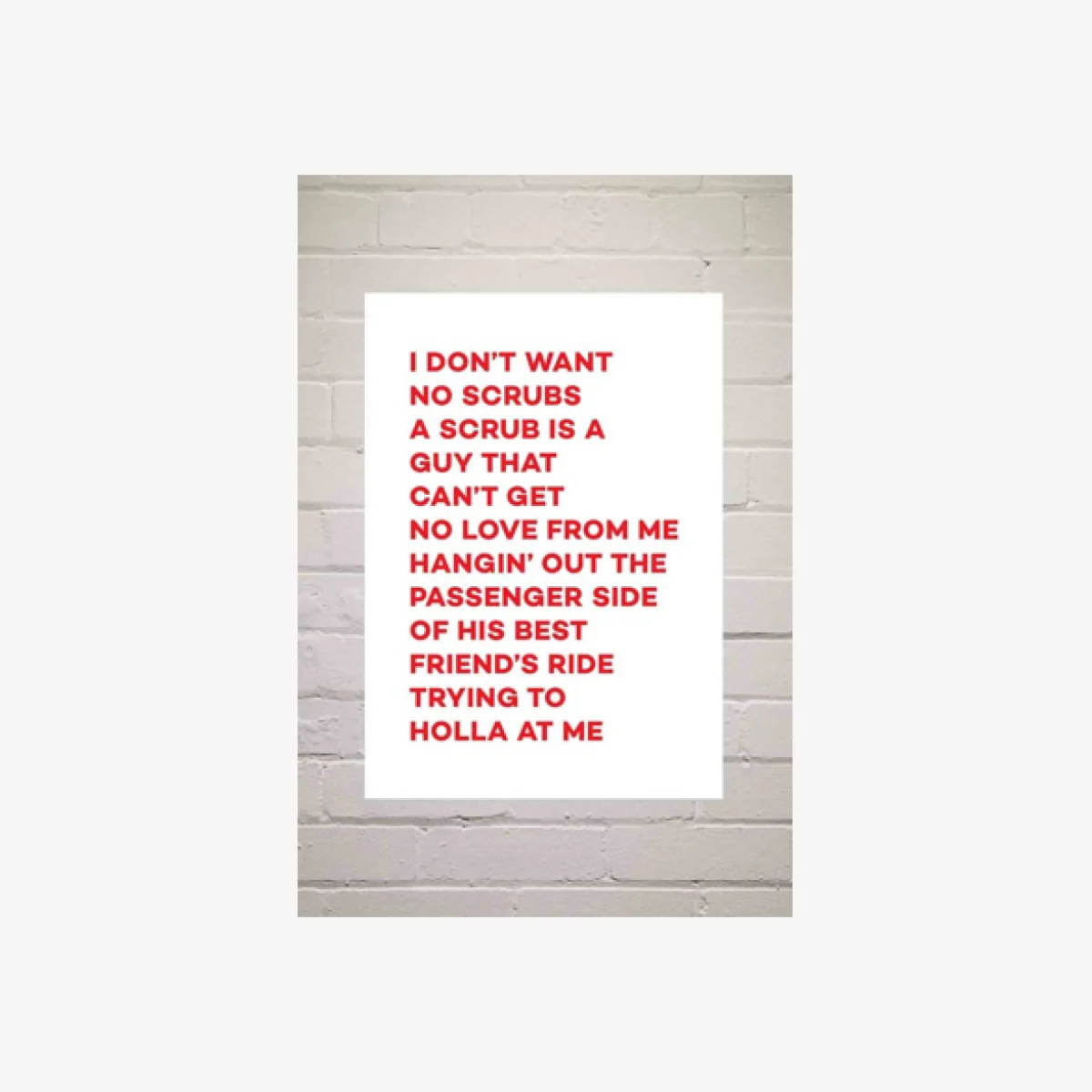 Mood No Scrubs Wall Art Print - Assorted 2 at Urban Outfitters