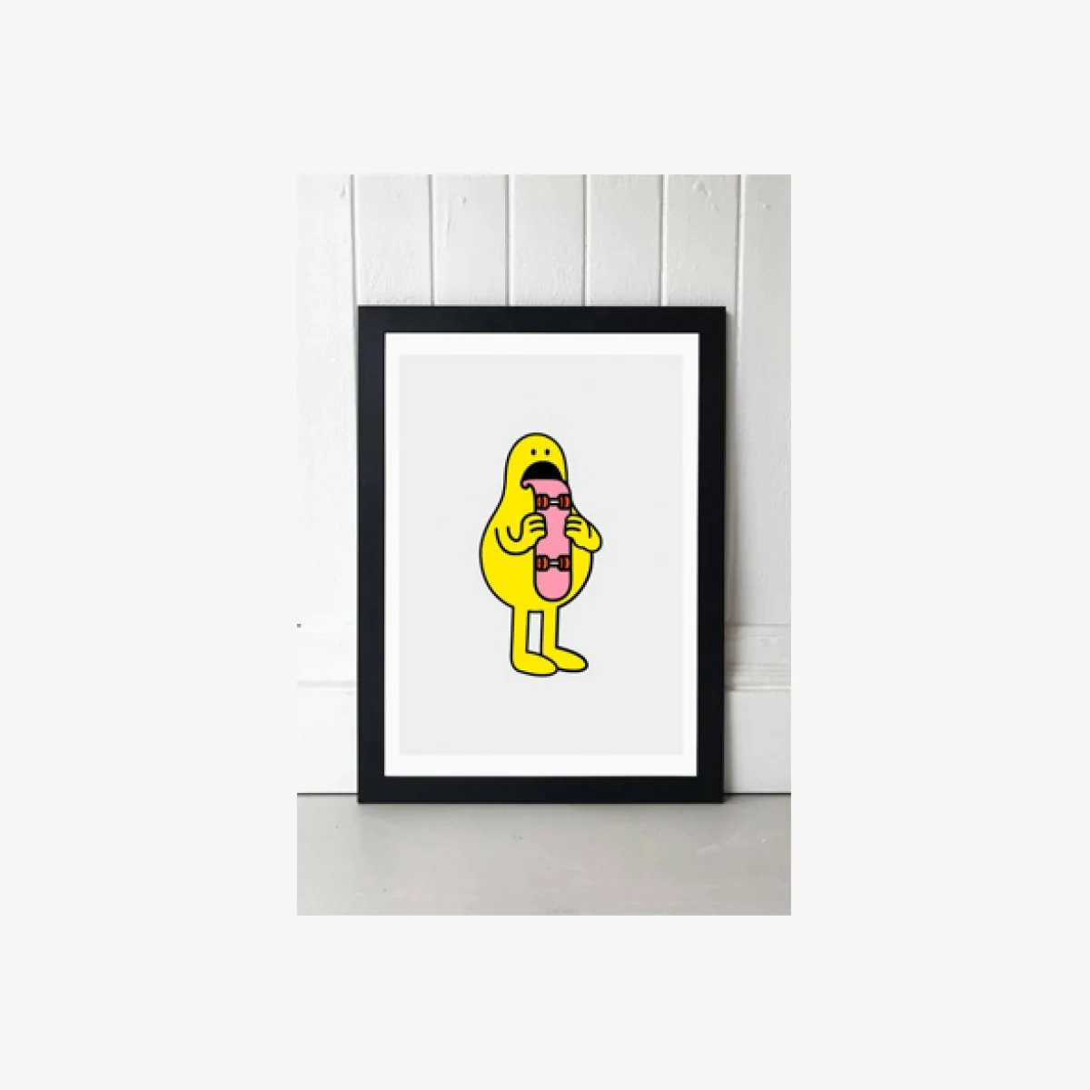 AYEYOKP Skater Blob Wall Art Print - Black UK 3 at Urban Outfitters