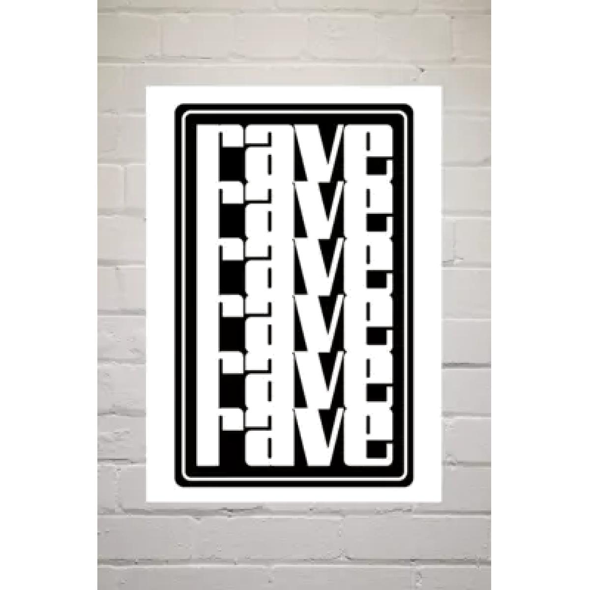 Land of Lost Content Rave Wall Art Print - Assorted 2 at Urban Outfitters
