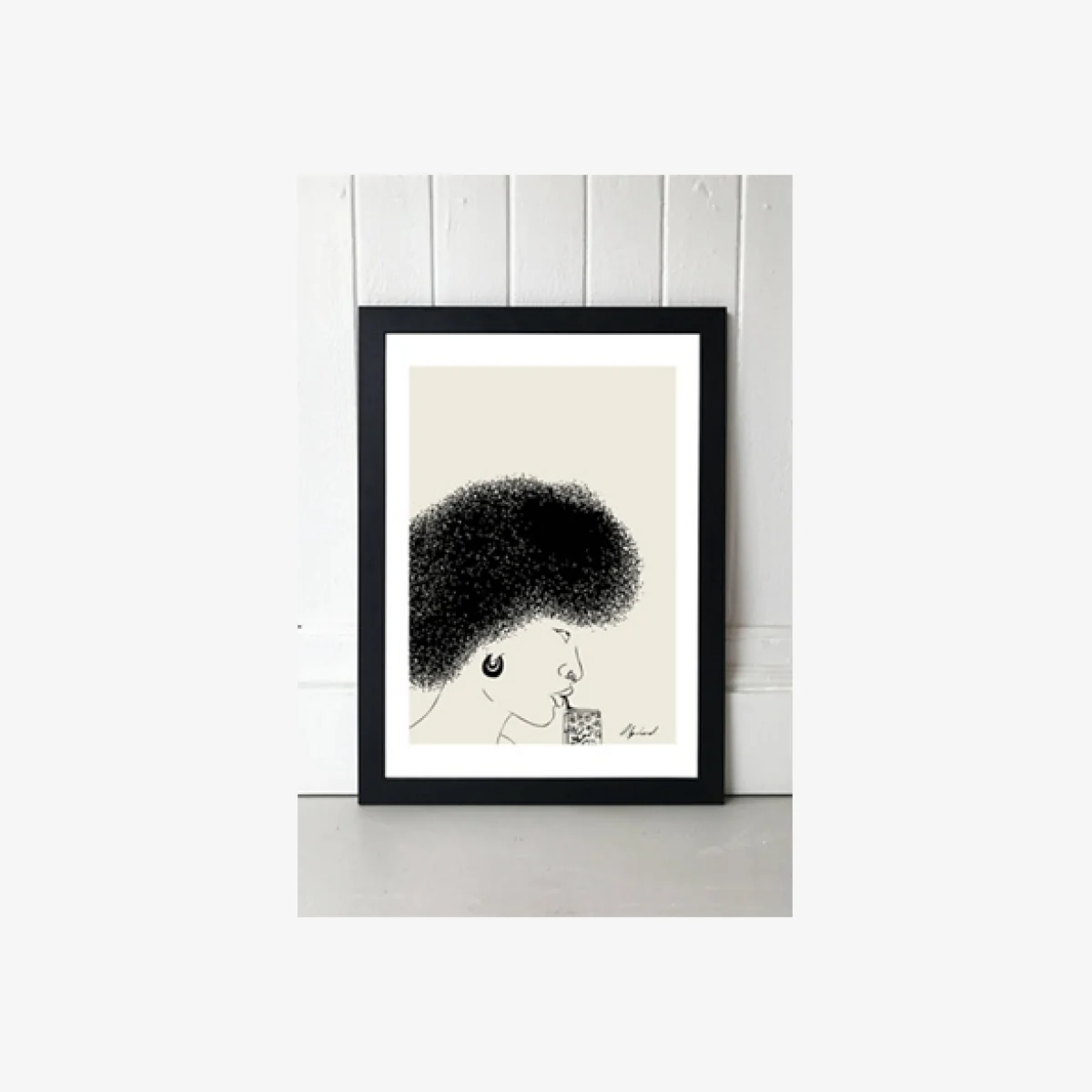 Hali Igwelaezoh Hot Girl Juice Wall Art Print - Black 2 at Urban Outfitters