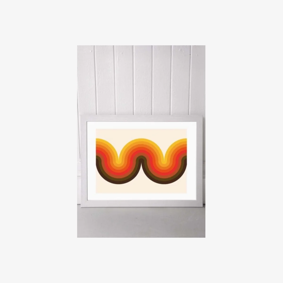 Delta Nova Beyond The Curve Wall Art Print - White 1 at Urban Outfitters