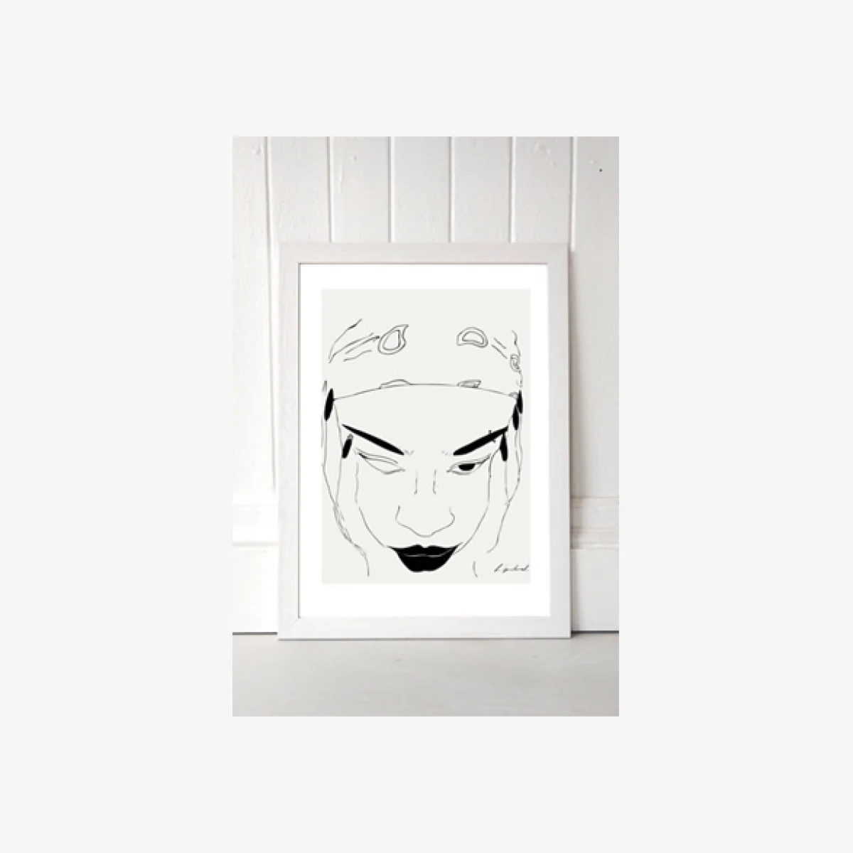 Hali Igwelaezoh Bandana Girly Wall Art Print - White 2 at Urban Outfitters