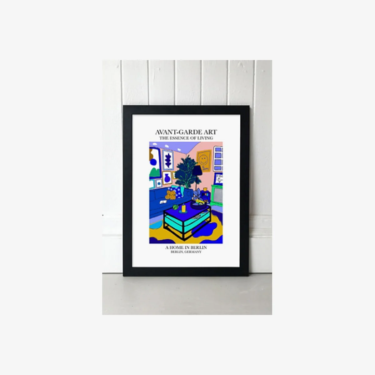 blanchouse Berlin Wall Art Print - Black 1 at Urban Outfitters