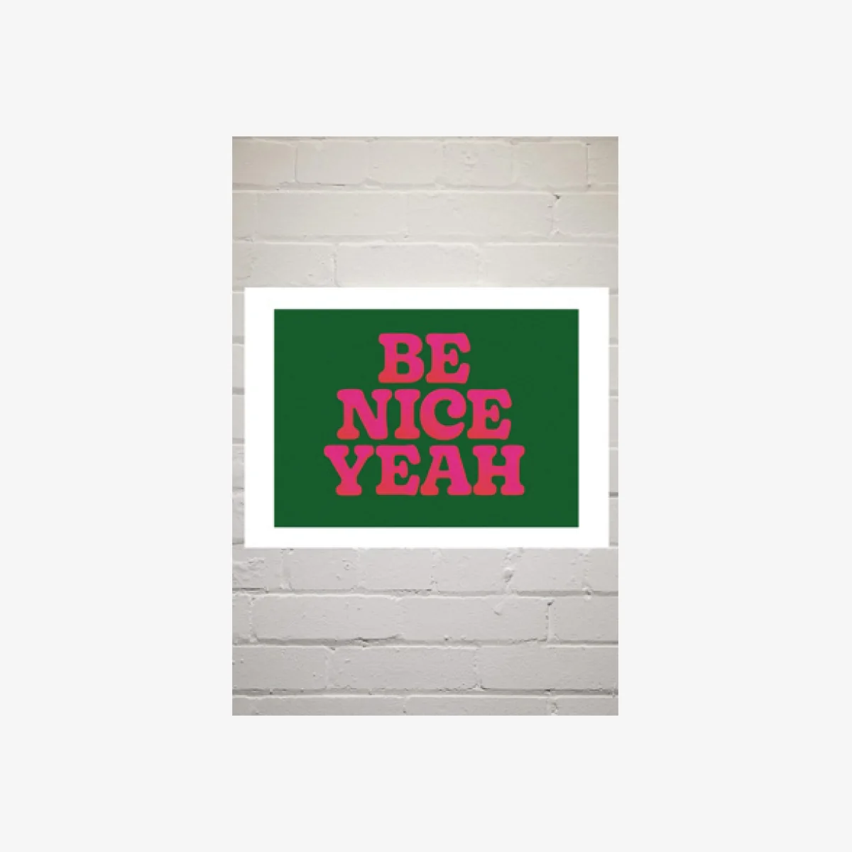 Limbo And Ginger Be Nice Yeah Wall Art Print - Assorted 1 at Urban Outfitters