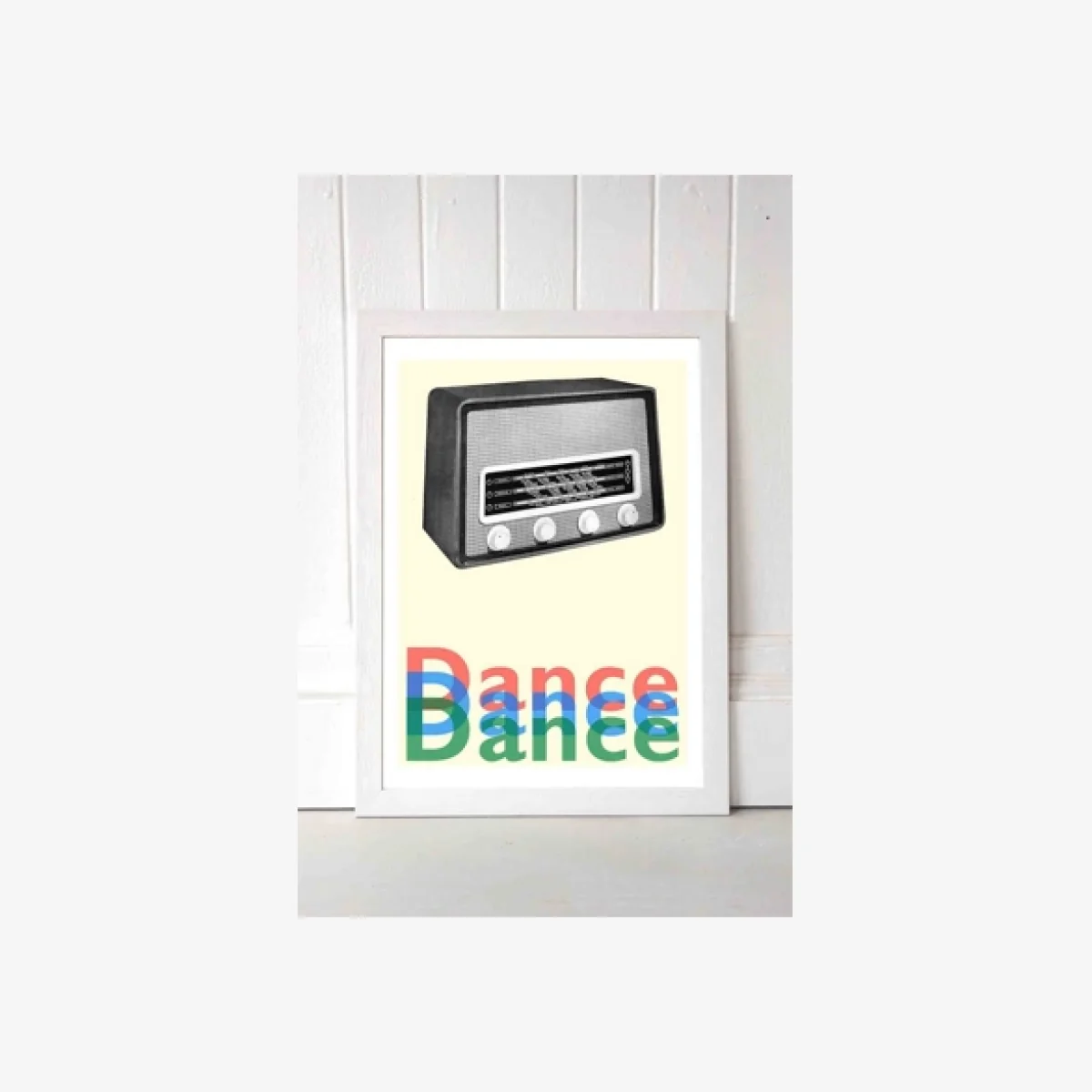 Indieprints Transmission Wall Art Print - White UK 3 at Urban Outfitters