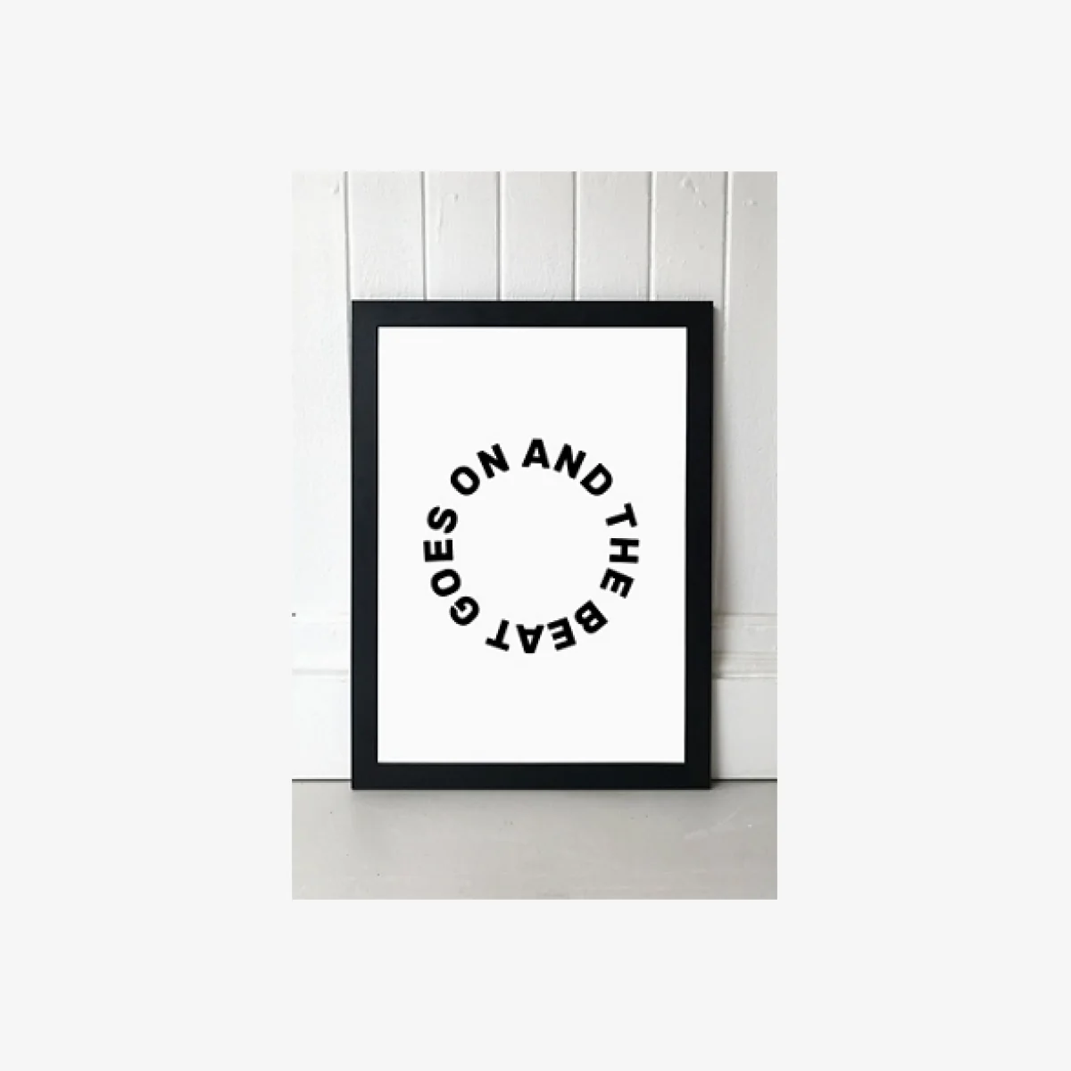 Native State Beat Goes On Graphic Wall Art Print - Black 2 at Urban Outfitters