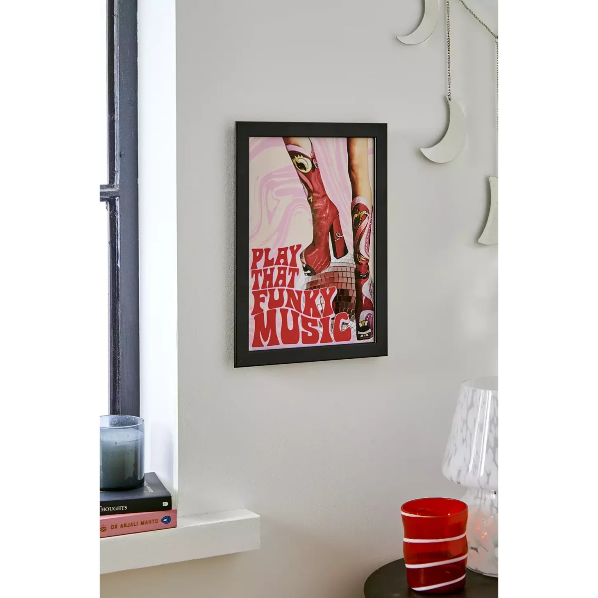 Printed Weird Play That Funky Music Wall Art A4 Print - Pink ALL at Urban Outfitters – image 2