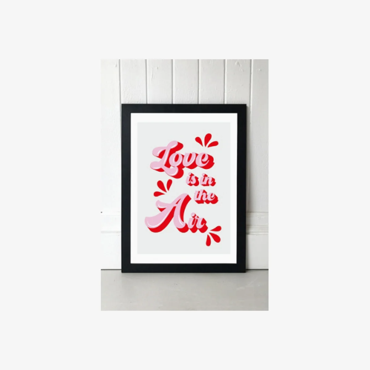 Show Me Mars Love Is In The Air Wall Art Print - Black 1 at Urban Outfitters