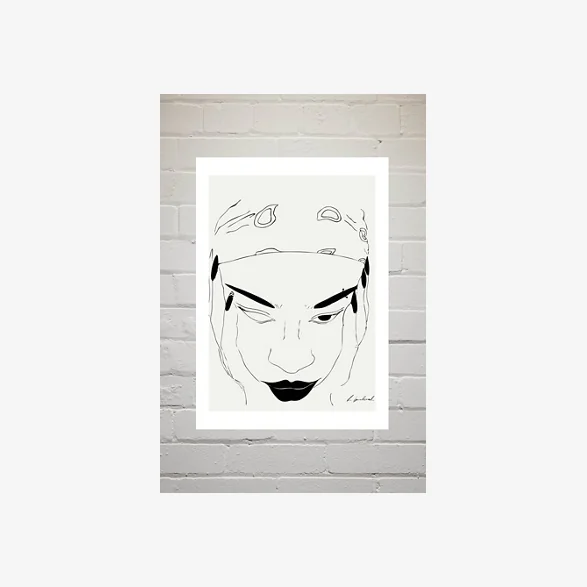 Hali Igwelaezoh Bandana Girly Wall Art Print - Assorted UK 3 at Urban Outfitters