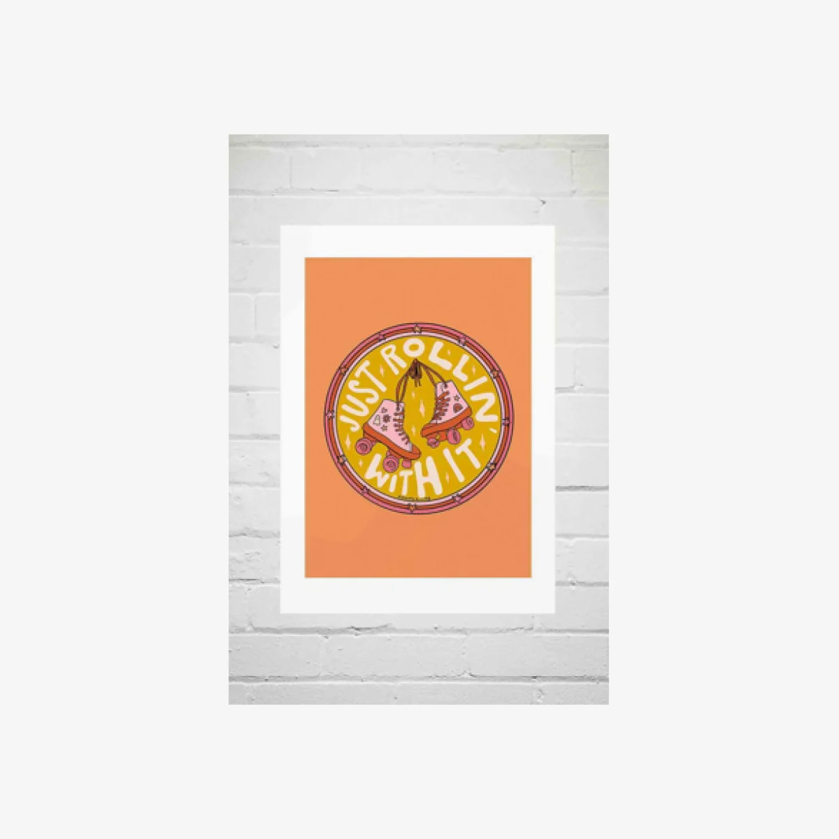 Doodle By Meg Rolling With It Wall Art Print - Assorted 1 at Urban Outfitters