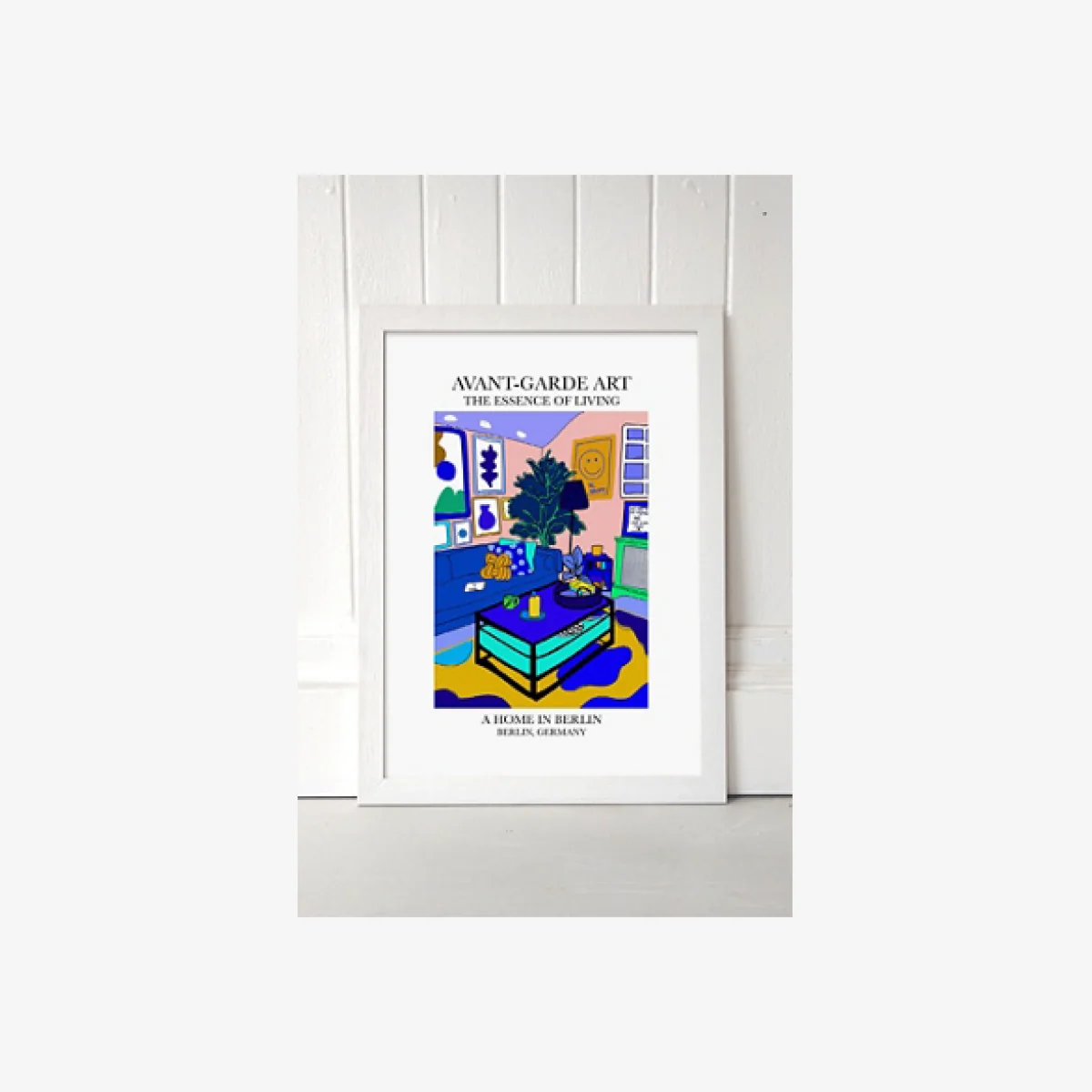blanchouse Berlin Wall Art Print - White 1 at Urban Outfitters