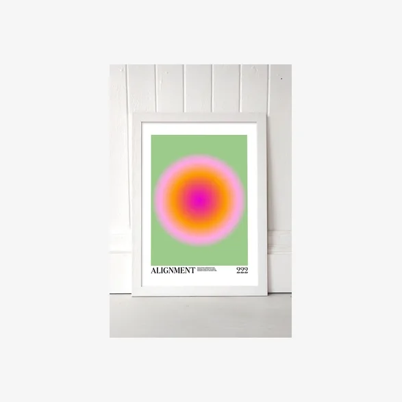 Alignment Wall Art Print - White 2 at Urban Outfitters