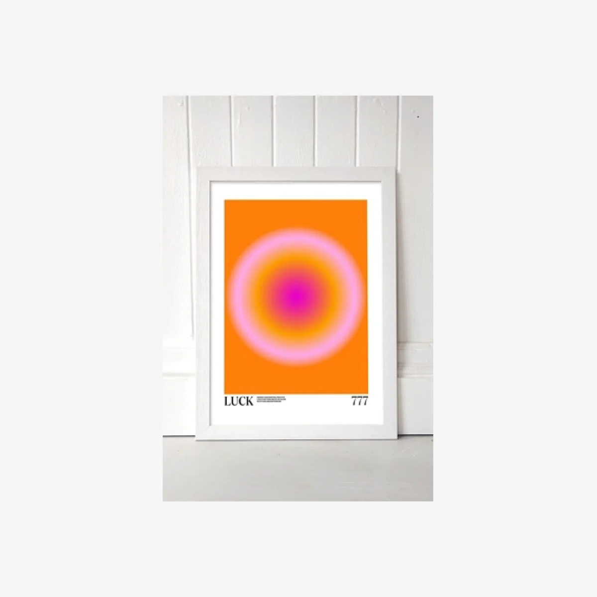 Luck Wall Art Print - White 2 at Urban Outfitters